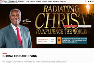 build or redesign a beautiful church website ministry website