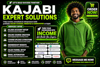 kajabi online course, kajabi website teachable thinkific elearning online course