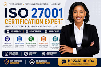 deliver iso 27001 certification, isms documentation, risk assessment and audit