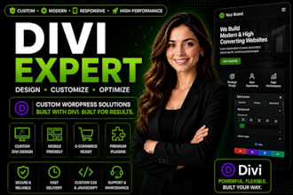 be divi expert for wordpress divi website,divi theme and divi builder