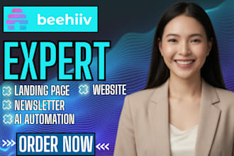 build beehiiv landing page beehiiv newsletter beehiv website ai email automation