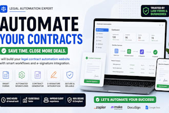 build legal contract automation website ai document generator client workflow