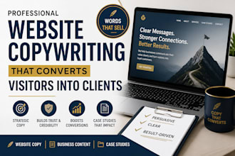 write website copy, business content and case studies that convert visitors into