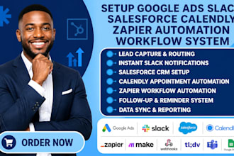 create google ads slack salesforce calendly zapier automation workflow system