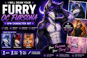 draw your furry oc fursona sfw or nsfw