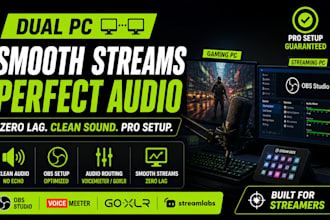 setup dual PC streaming with obs for zero lag audio streamers