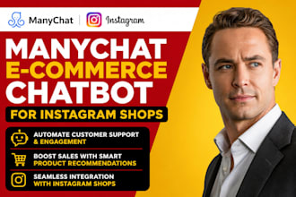 build manychat ecommerce chatbot for instagram shops