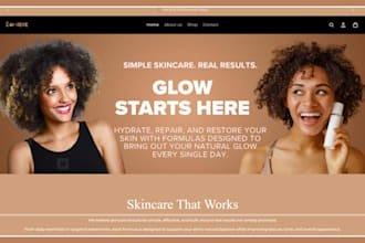 design skincare shopify store skincare website skincare store beauty website
