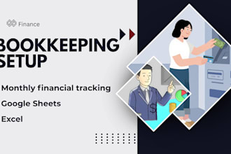 set up bookkeeping system and monthly financial tracking