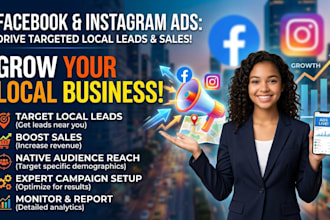 setup and manage facebook and instagram ads for targeted local leads and sales