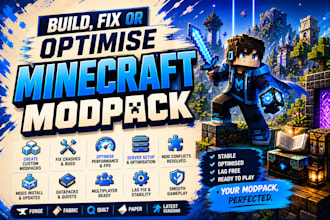 create fix and optimize minecraft modpack server setup forge fabric datapack