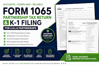 file form 1065 partnership tax return and k1 for llc multi member owners
