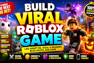 build viral roblox game like adopt me, steal a brainrot, blox fruit, sab game