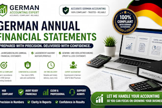 prepare german annual financial statement accounting, profile and loss statement