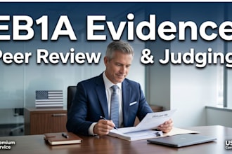 publish articles and provide peer reviews for eb1 eb1a niw and o1 uscis visa
