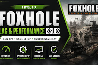 fix foxhole lag performance issues low fps game setup