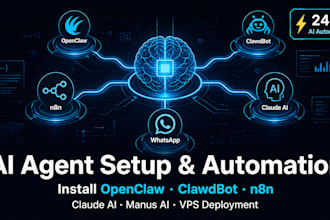 install open claw clawdbot claude code n8n automation moltbot manus ai agent vps