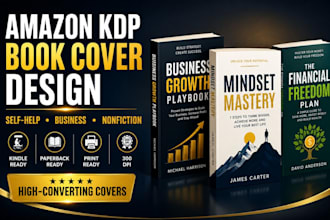 design amazon kdp book cover for self help business nonfiction book
