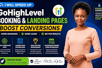 speed up ghl landing page for lead generation and booking