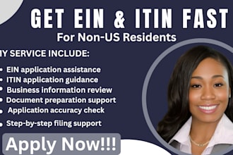 get ein and itin for non residents and US llc owners fast
