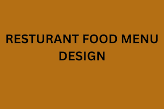 design food resturant menu in canva