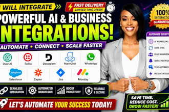 integrate openai twilio deepgram manychat whatsapp salesforce zapier jira monday