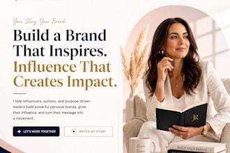 build squarespace personal brand website influencer brand author brand website