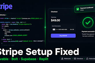 setup fix deploy stripe lovable bolt replit base44 fix supabase firebase backend