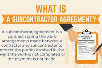 draft subcontractor, nda, and service agreements for freelancers and startups