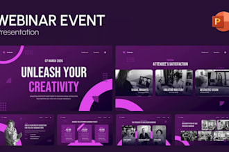 design webinar presentation conference slides online course webinar pitch deck