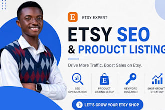 do etsy seo listing and shop promotion to boost sales