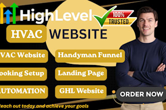 create gohighlevel hvac and handyman lead generation funnels