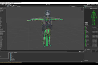 create a retro 3d ps1 n64 psx character model in lowpoly for game and animation