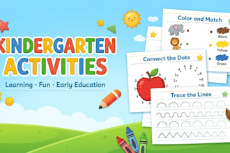 create printable preschool activity worksheets and tracing worksheets for kids