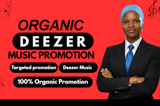 promote deezer music to 900k stream, USA, UK, france audience