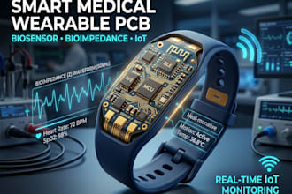 design  smart wearable medical pcb with biosensor and bioimpedance circuit