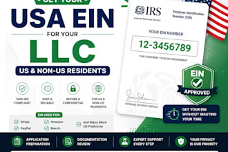 get your USA ein number from irs for llc for US  non US residents