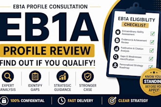 evaluate your eb1a profile and create winning evidence for eb1 eb2 niw petitions