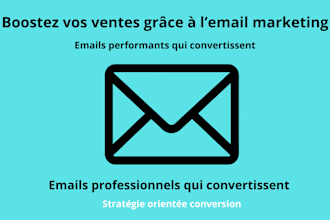 je rédige des emails marketing professionnels