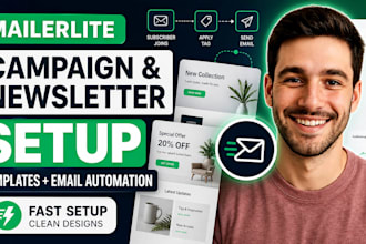 design mailerlite campaign newsletter template setup mailerlite email automation