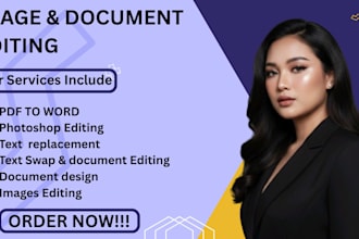 do text replace, image editing and text edits documents photoshop in 24 hrs
