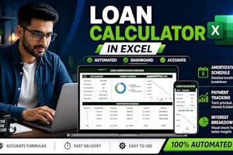create a professional excel loan amortization schedule with automated dashboard