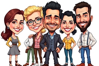 draw a caricature, cartoon caricatures