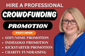 do crowdfunding promotion and creation on gofundme charity medical fundraising