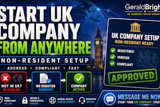 register UK ltd company for non residents with address