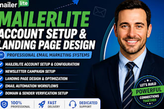 setup mailerlite account mailerlite newsletter landing page design