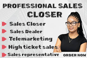 sales closer b2b sales representative commission based closer salesperson