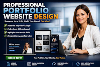 create a professional portfolio website for your career