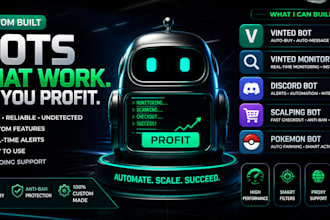 create vinted bot vinted monitor bot vinted discord bot scalping bot pokemon bot