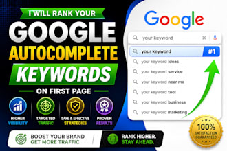 rank your keyword in google autocomplete suggestions